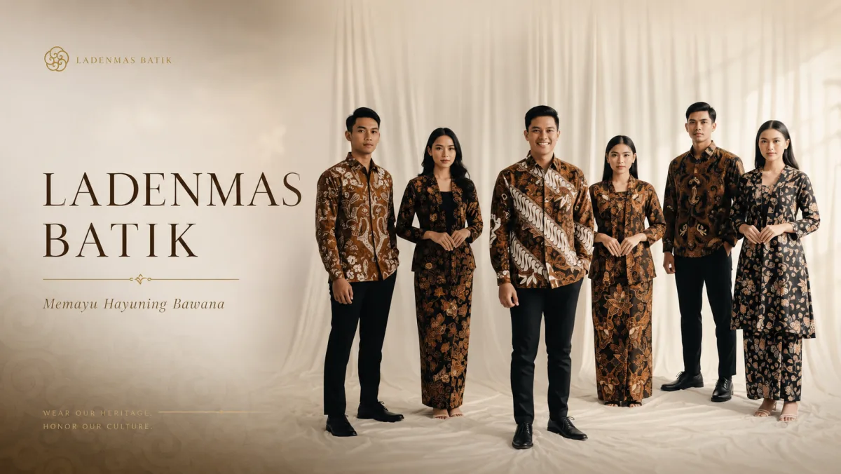 Koleksi busana Ladenmas Batik