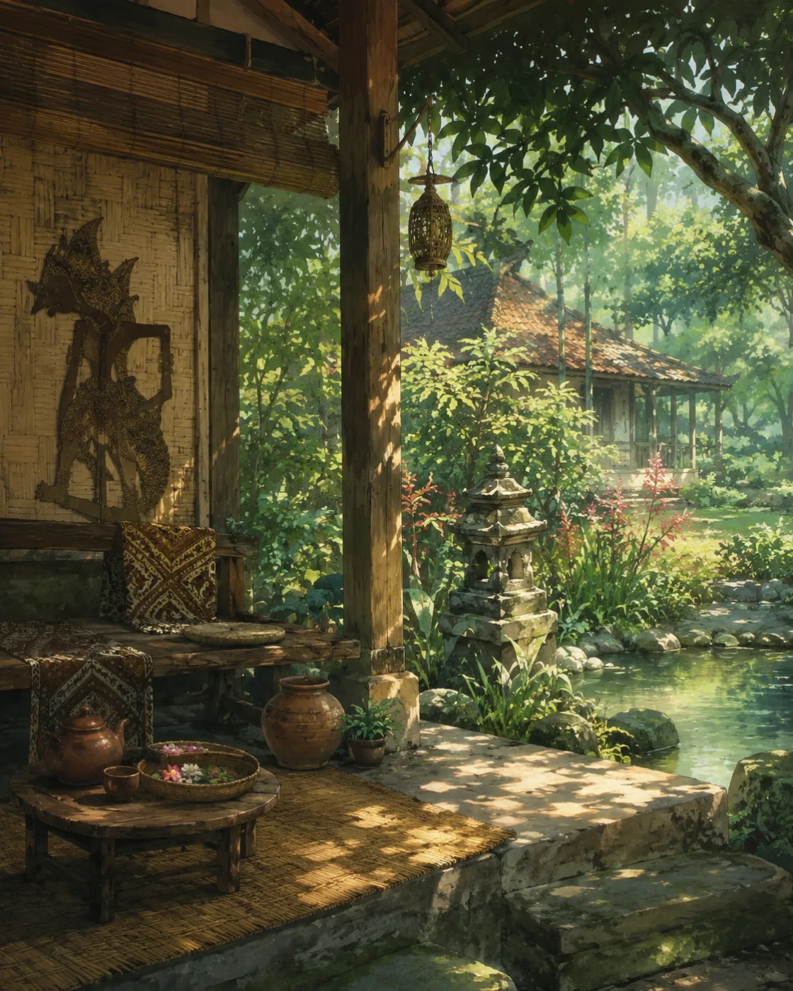 Ilustrasi budaya Nusantara dan ruang pengetahuan di Lantai 5 Bukit Rhema