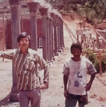 Foto arsip Daniel Alamsjah di lokasi pembangunan Bukit Rhema